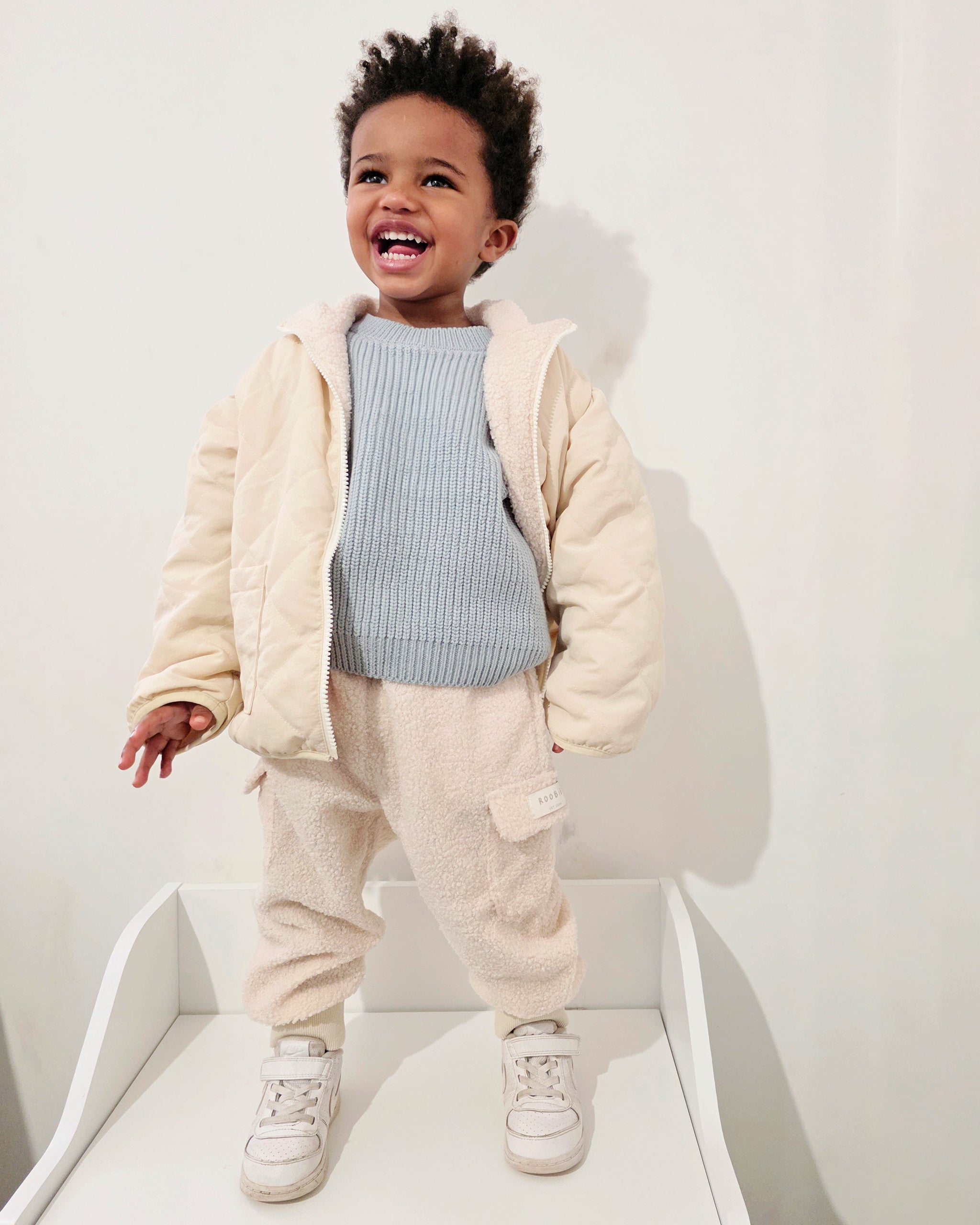 4-iN-1 REVERSiBLE TEDDY COAT - MACADAMiA MiLK