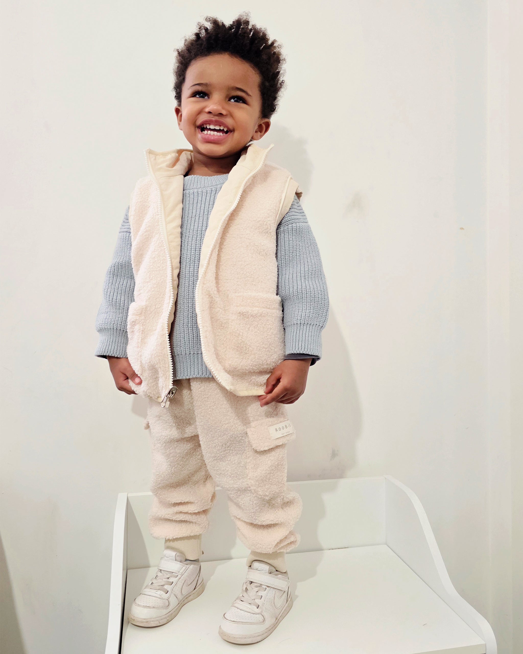 4-iN-1 REVERSiBLE TEDDY COAT - MACADAMiA MiLK