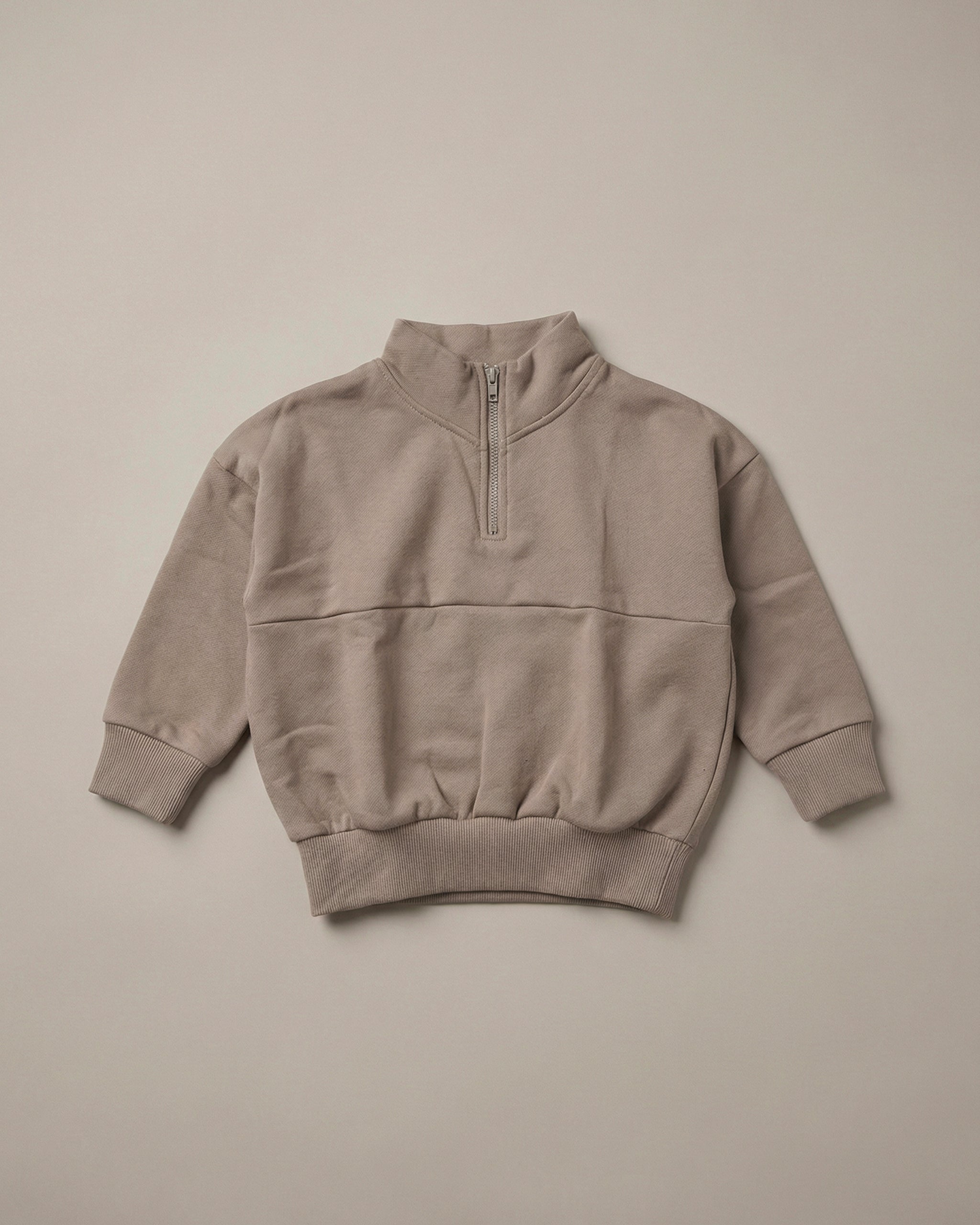 QUARTER ZiP JUMPER - CHOCCY BiCCY