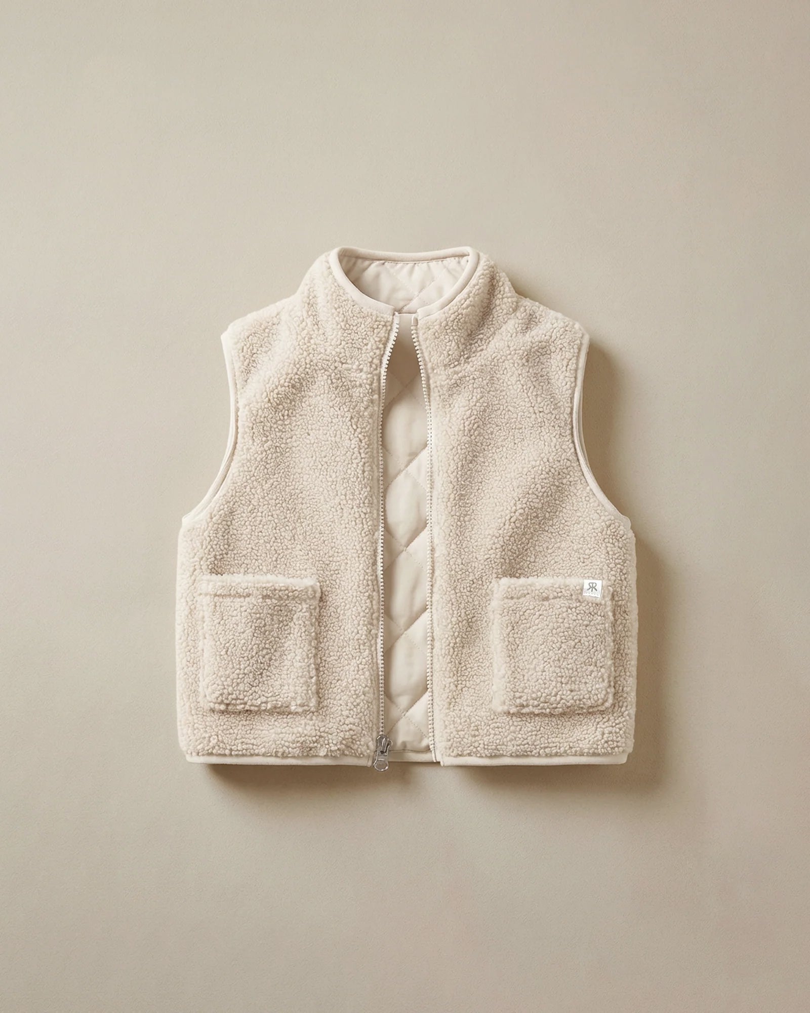 4-iN-1 REVERSiBLE TEDDY COAT - MACADAMiA MiLK