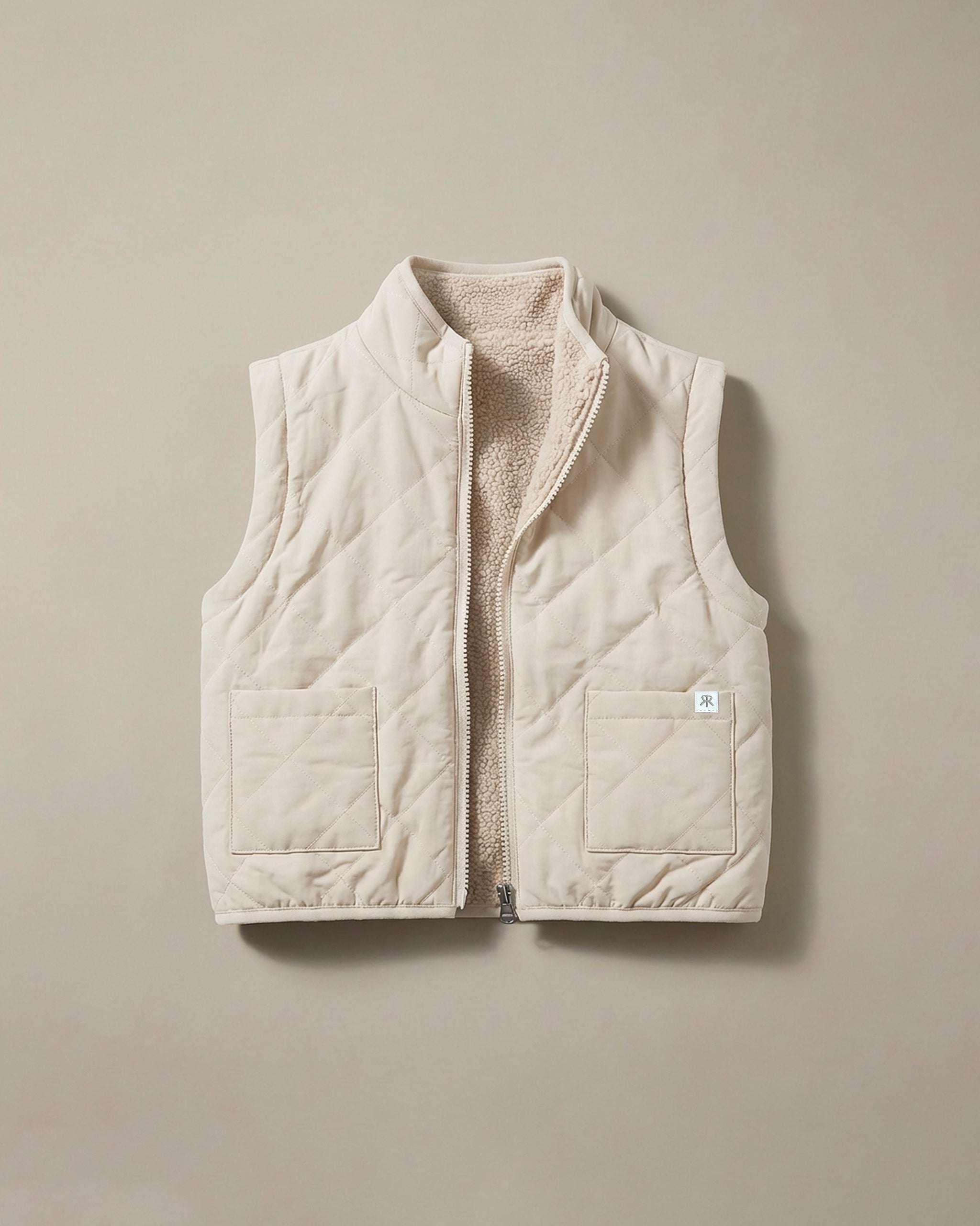 4-iN-1 REVERSiBLE TEDDY COAT - MACADAMiA MiLK