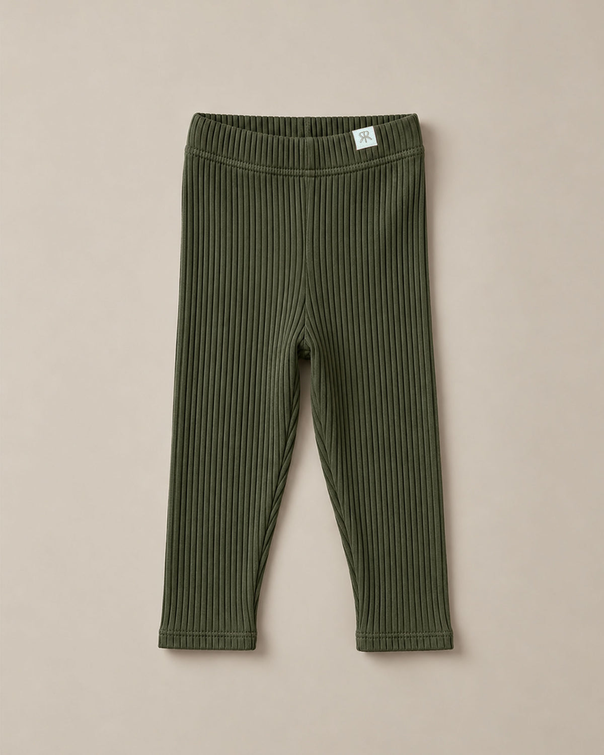 Ribbed Leggings - Kale Crunch