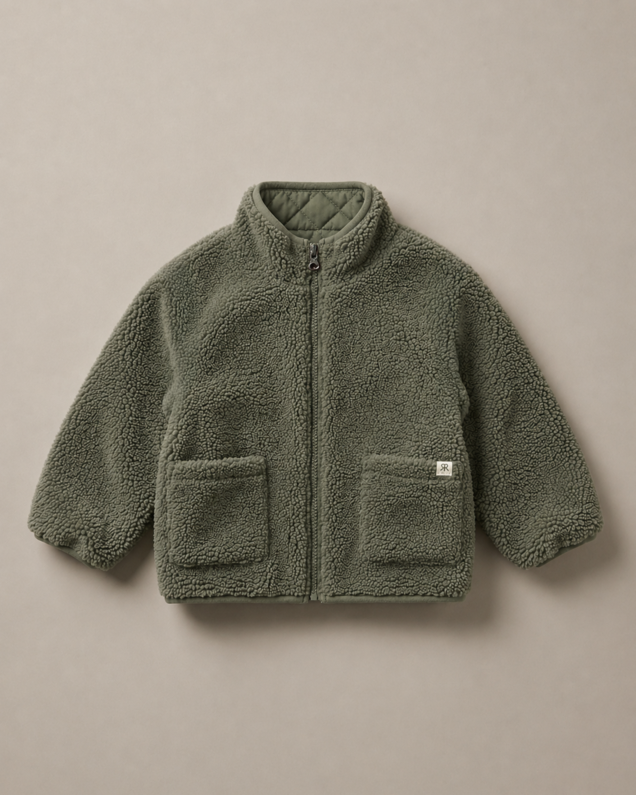 4-iN-1 REVERSiBLE TEDDY COAT - KALE CRUNCH