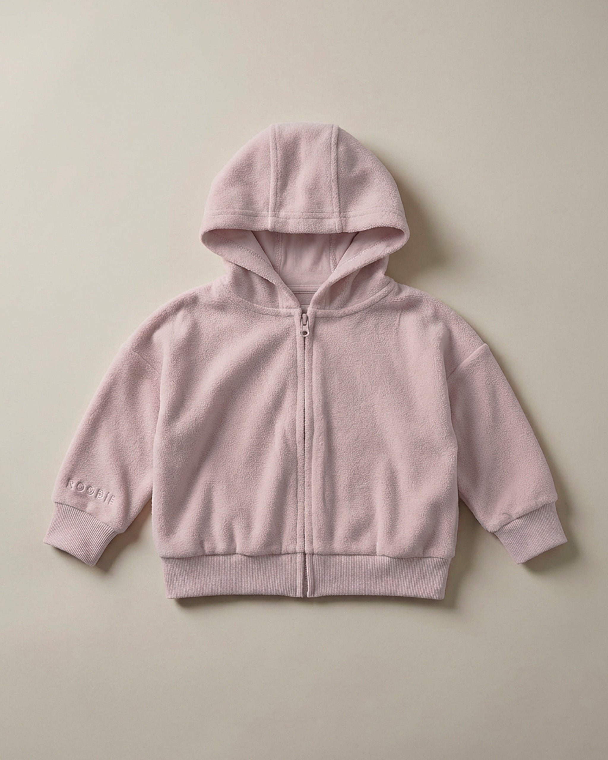 FLEECE ZiP UP HOODiE - RASPBERRY WHiP