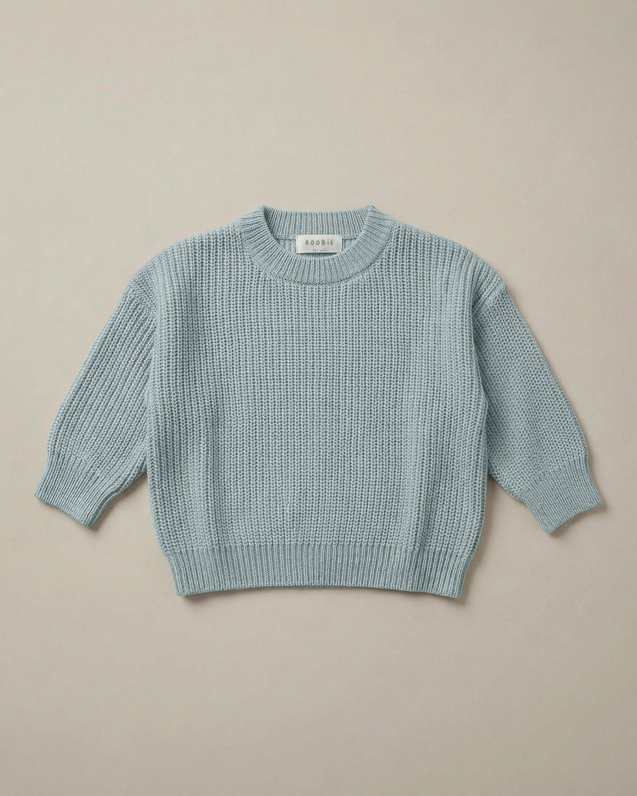 CHUNKY KNiT SWEATER - MORNiNGTON MiST