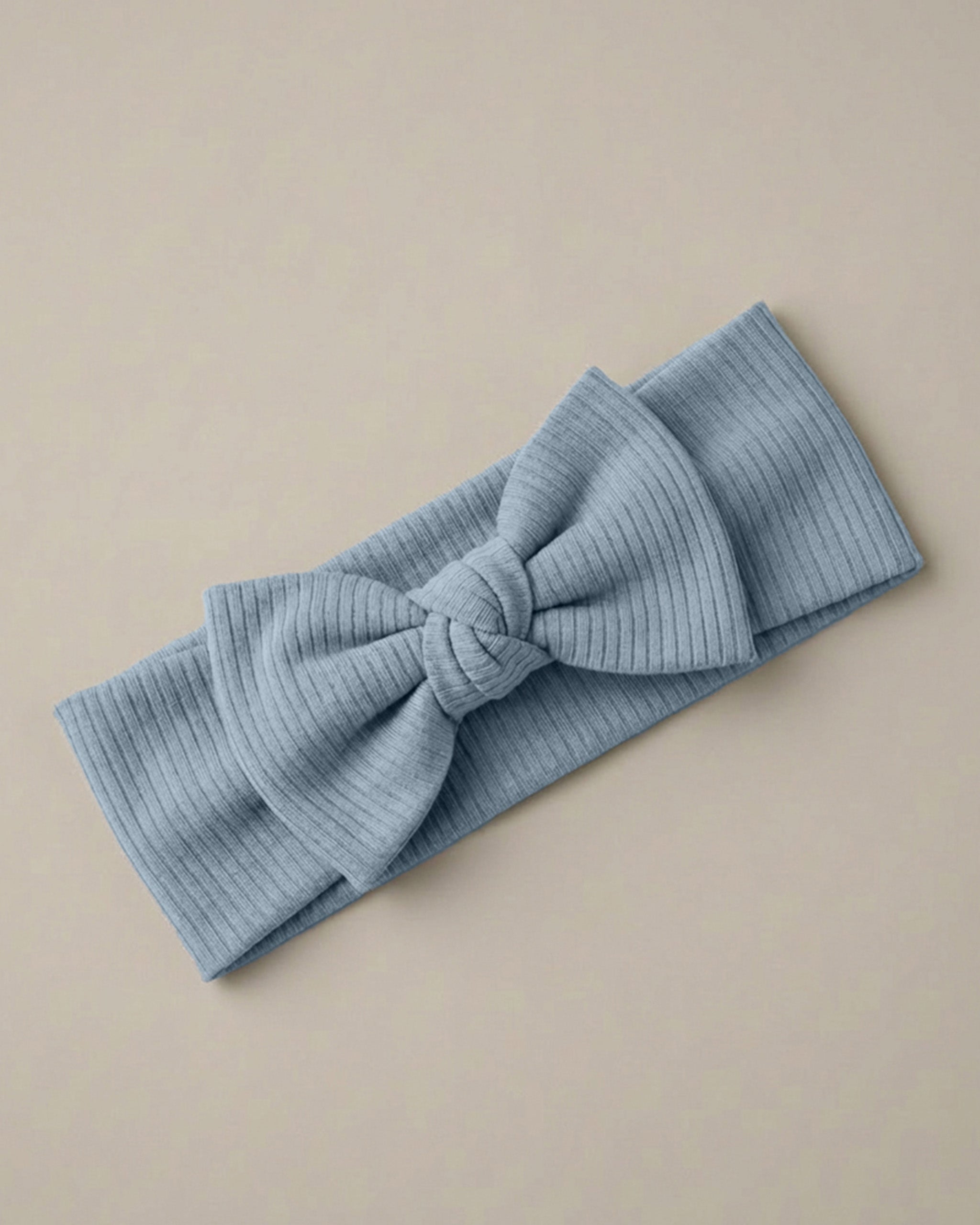 RiBBED BOW HEADBAND - MORNiNGTON MiST