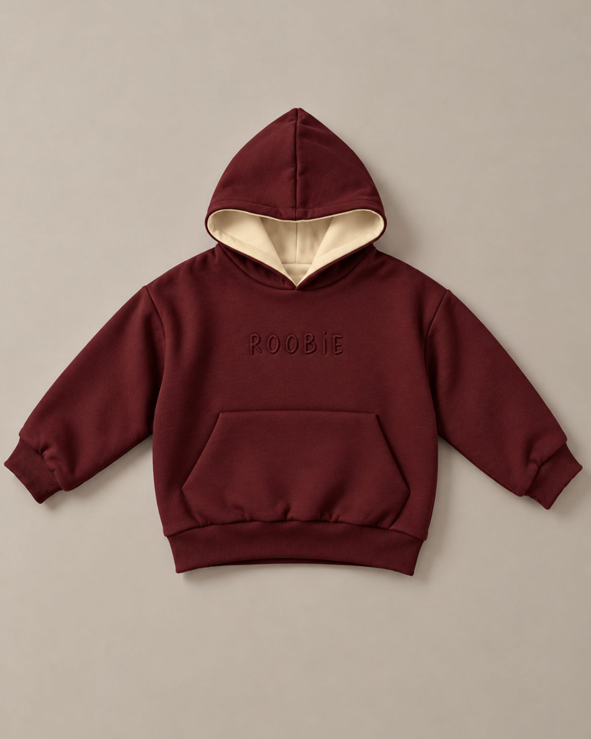 The Grown Up's Reversible Hoodie - Butter Swirl + Mum's Shiraz