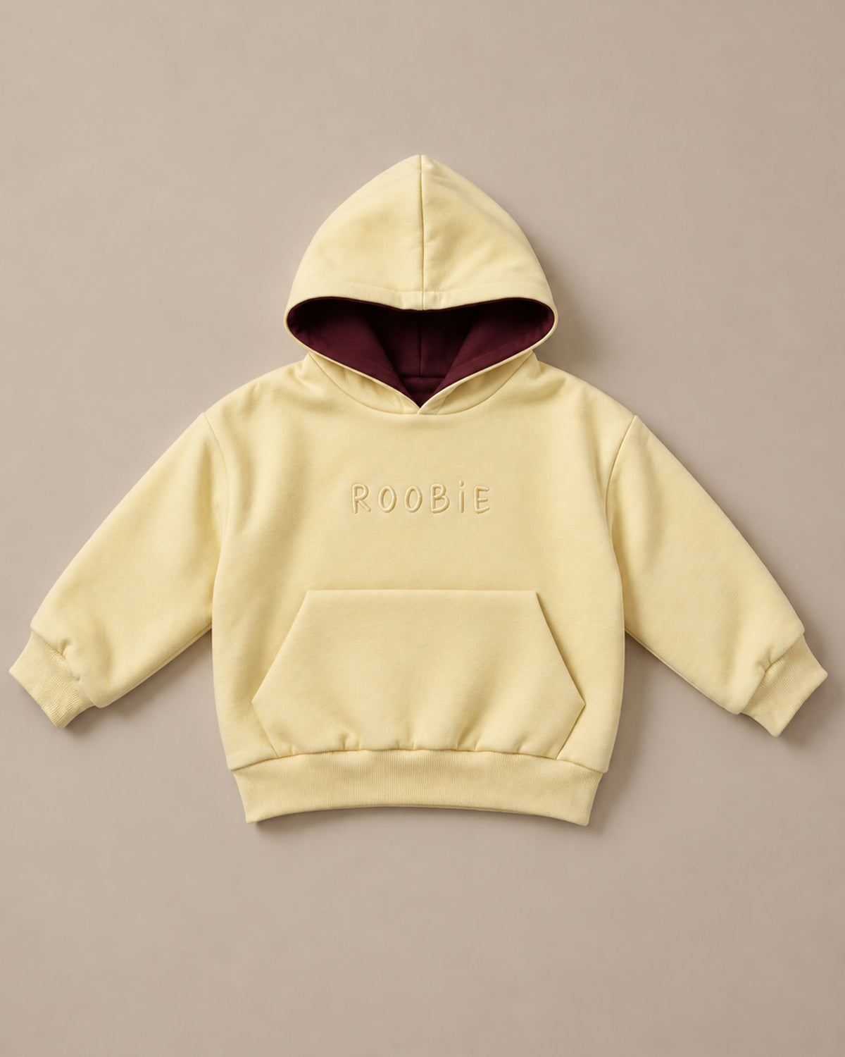 The Grown Up's Reversible Hoodie - Butter Swirl + Mum's Shiraz
