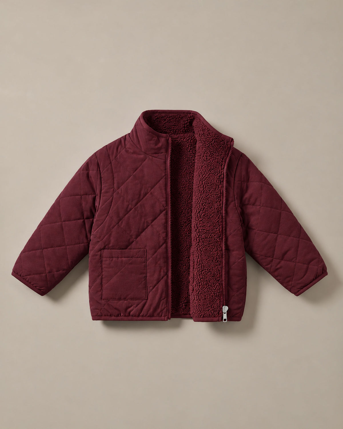 The Grown-Up's 4-in-1 Reversible Teddy Coat - Mum's Shiraz