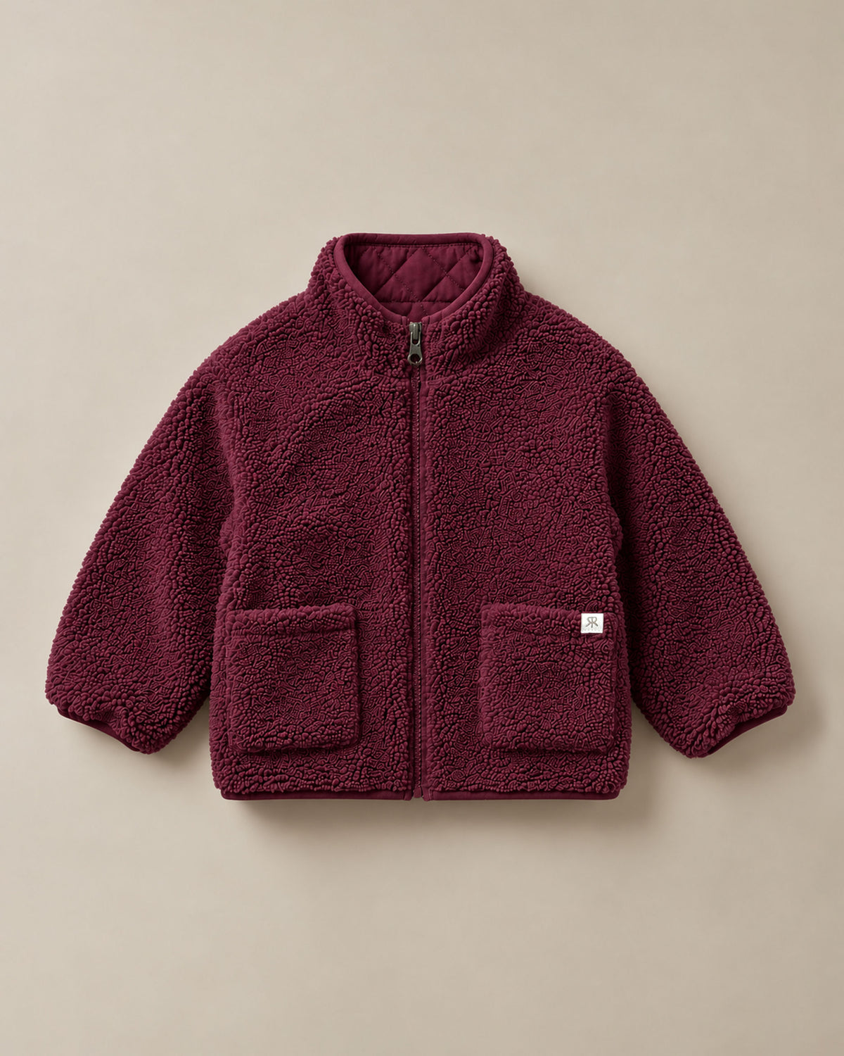 The Grown-Up's 4-in-1 Reversible Teddy Coat - Mum's Shiraz
