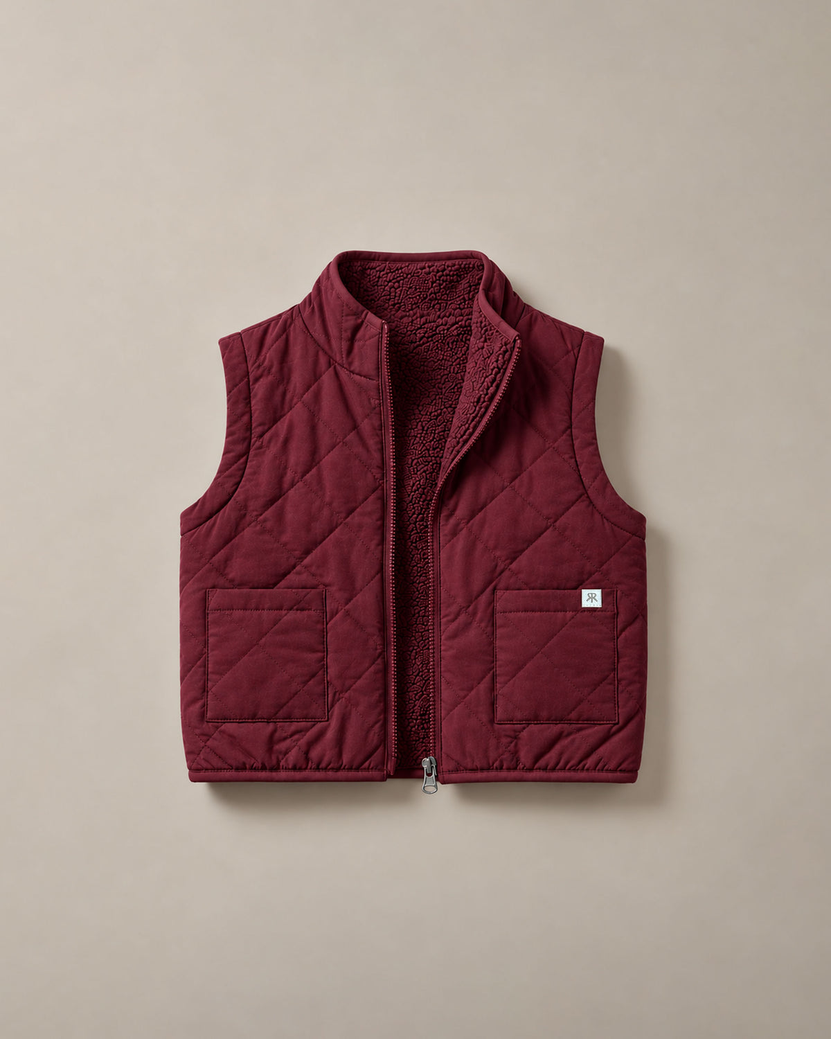 4-in-1 Reversible Teddy Coat - Mum's Shiraz