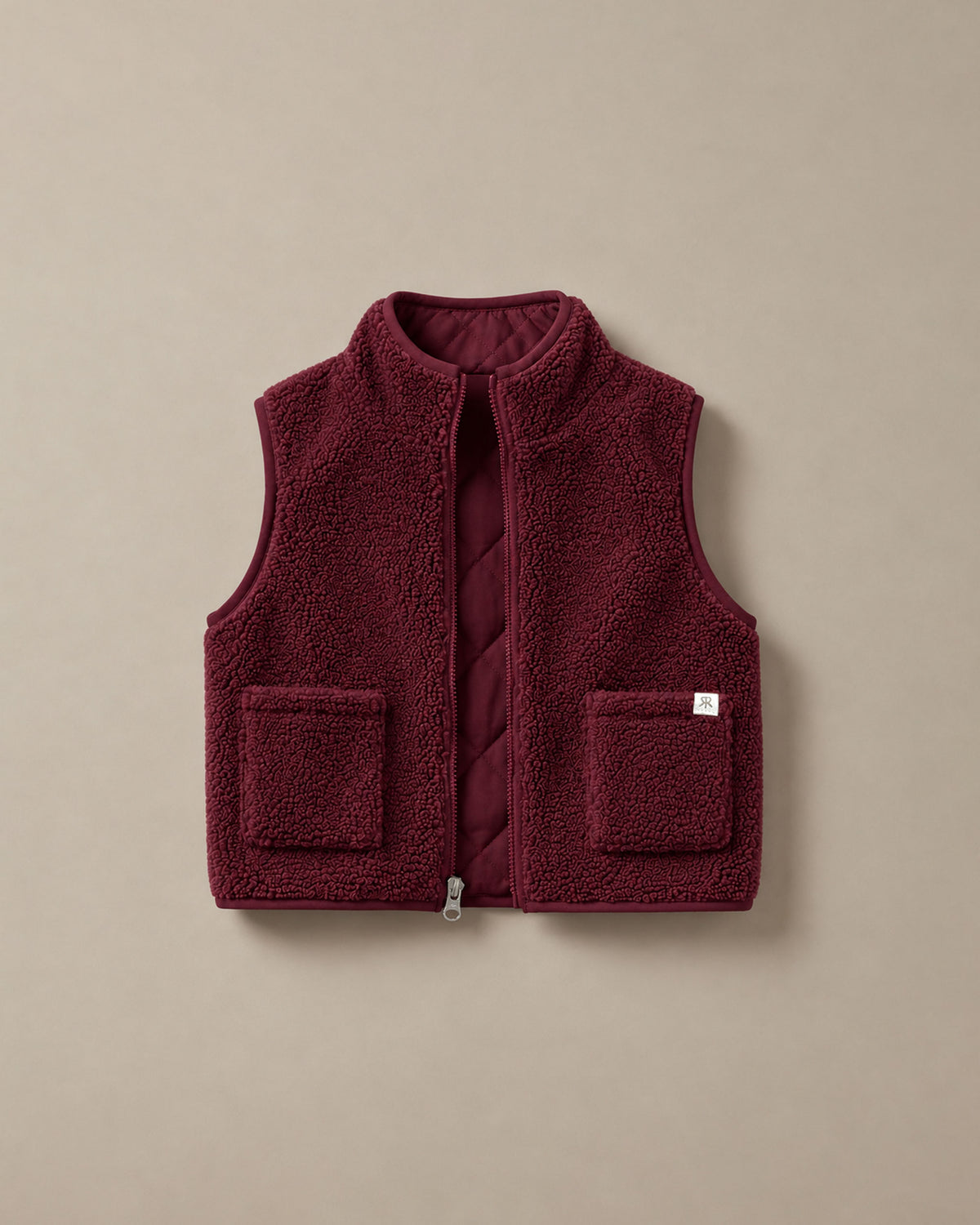 4-in-1 Reversible Teddy Coat - Mum's Shiraz