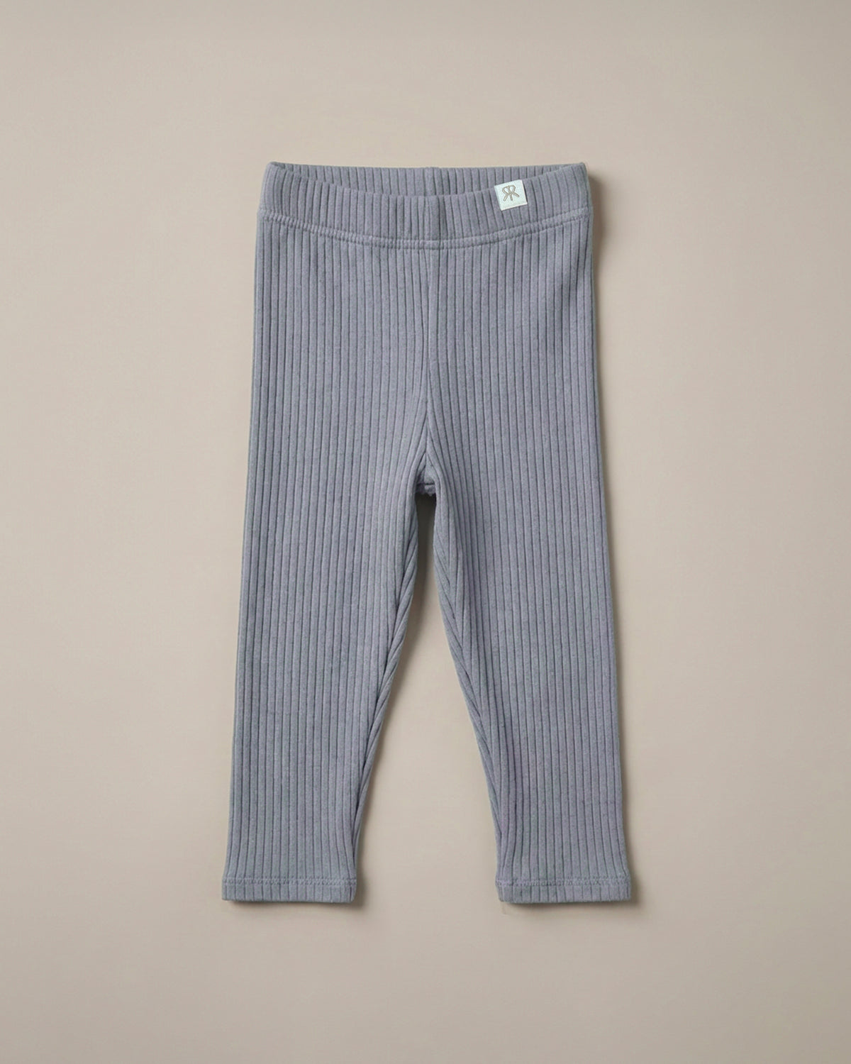 ROOBiE ribbed leggings in light blue, with ribbed fabric, stretch fit and elasticated waist.