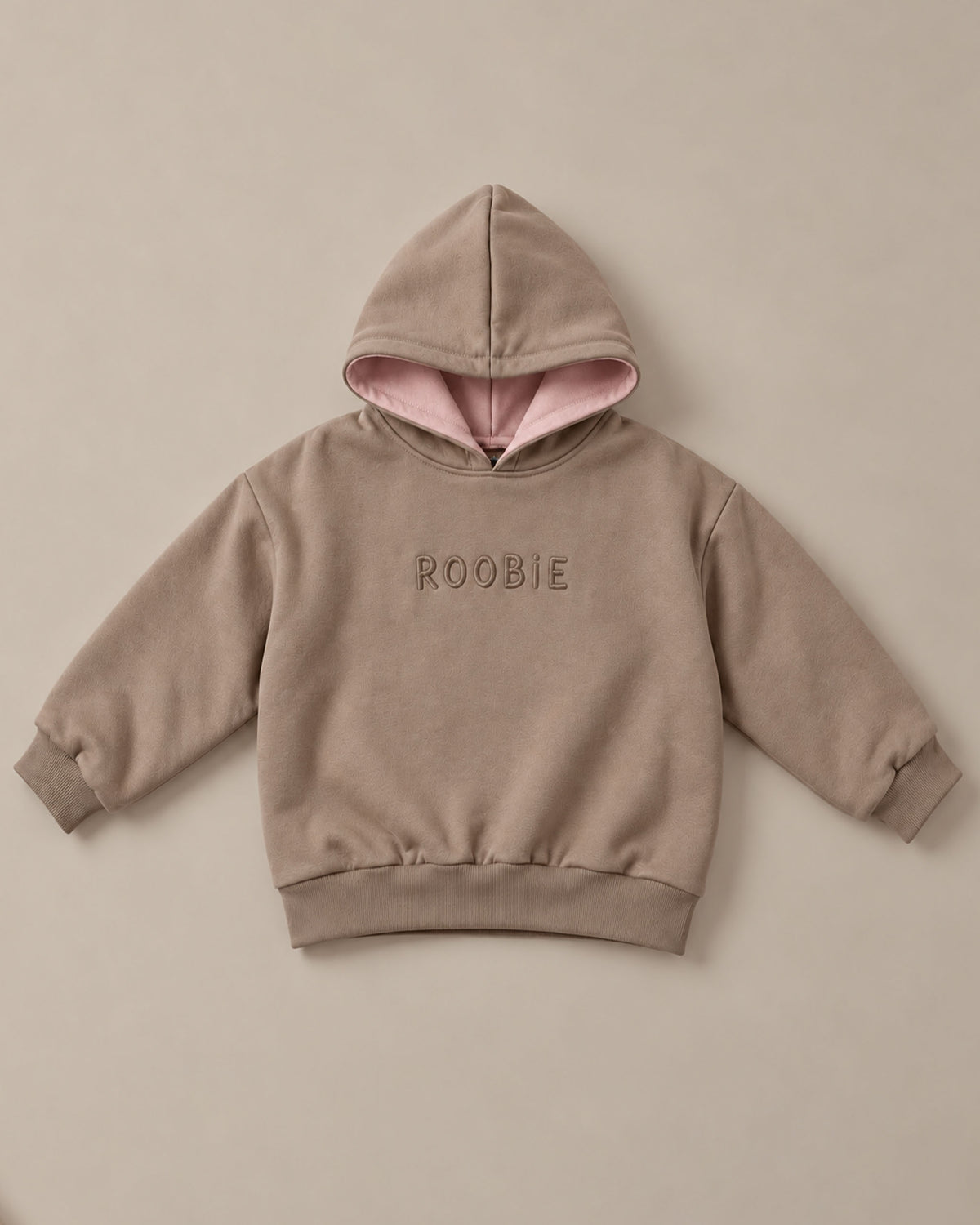 Oversized Reversible Cotton Hoodie - Raspberry Whip + Choccy Biccy