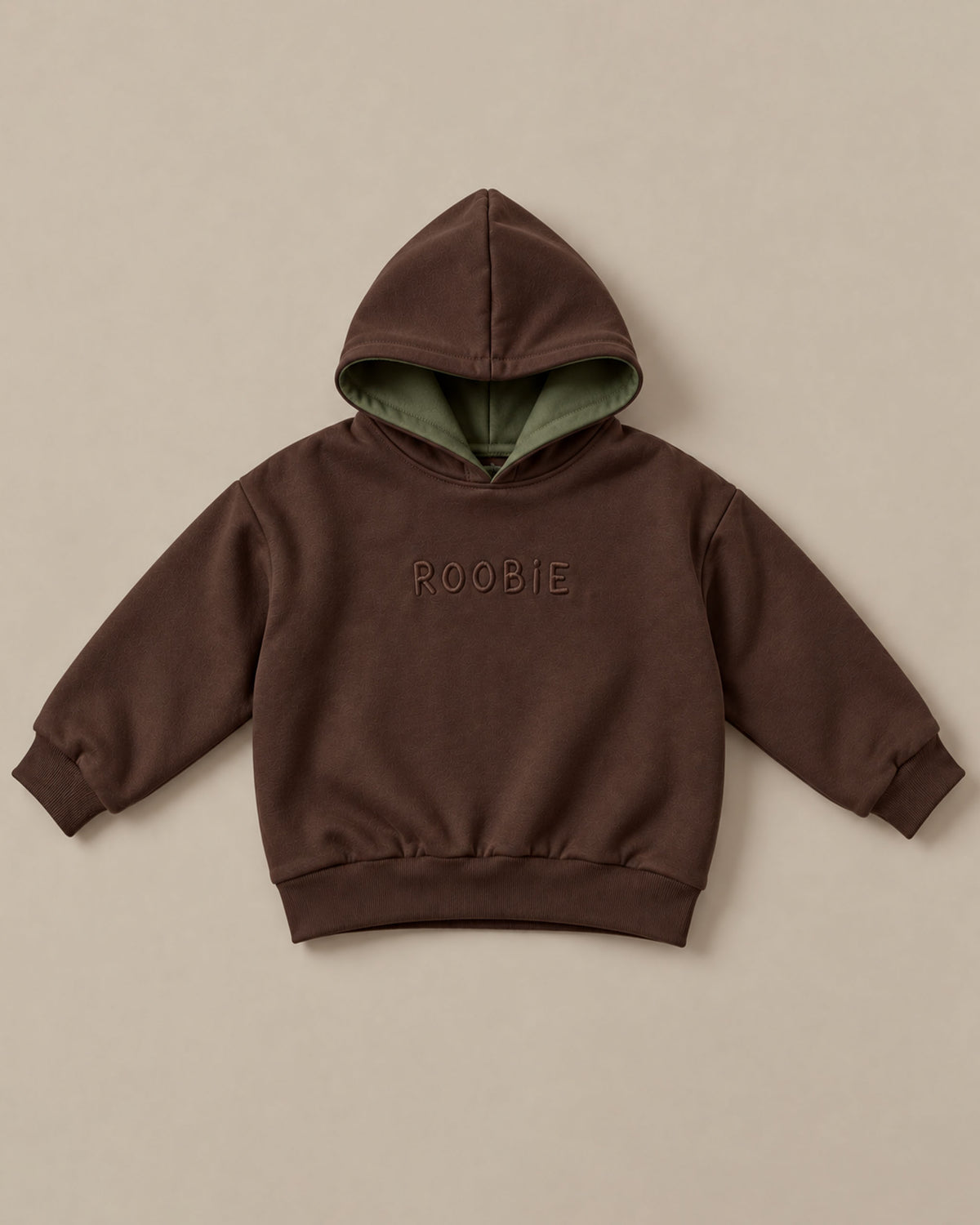 Oversized Reversible Cotton Hoodie - Kale Crunch + Milo Milkshake