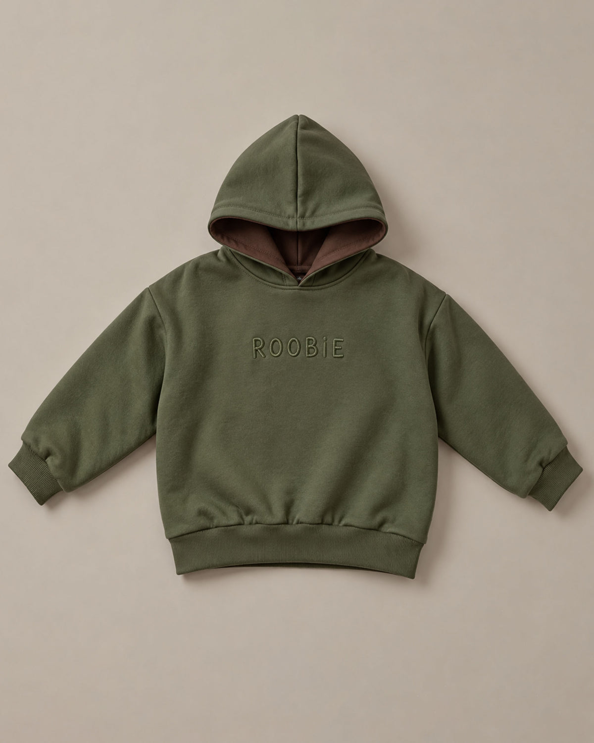 Oversized Reversible Cotton Hoodie - Kale Crunch + Milo Milkshake