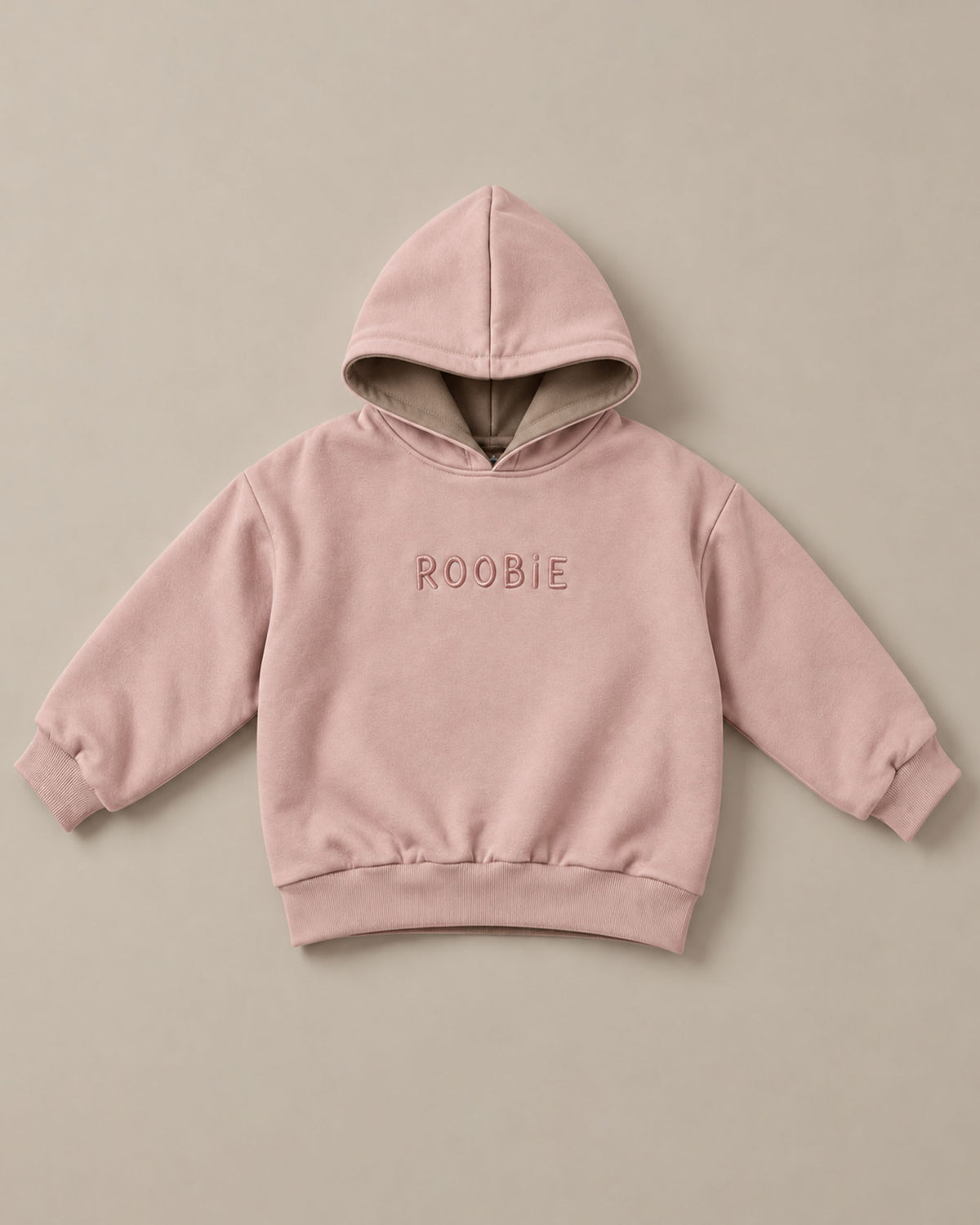 Oversized Reversible Cotton Hoodie - Raspberry Whip + Choccy Biccy