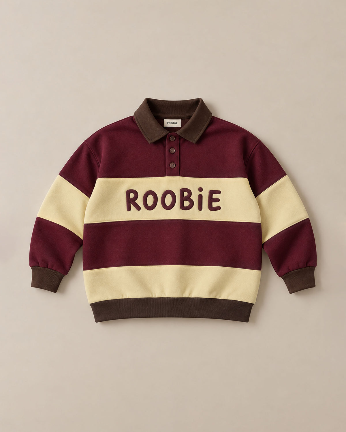 The Grown Up's Rugby Top - Butter Swirl + Mum's Shiraz