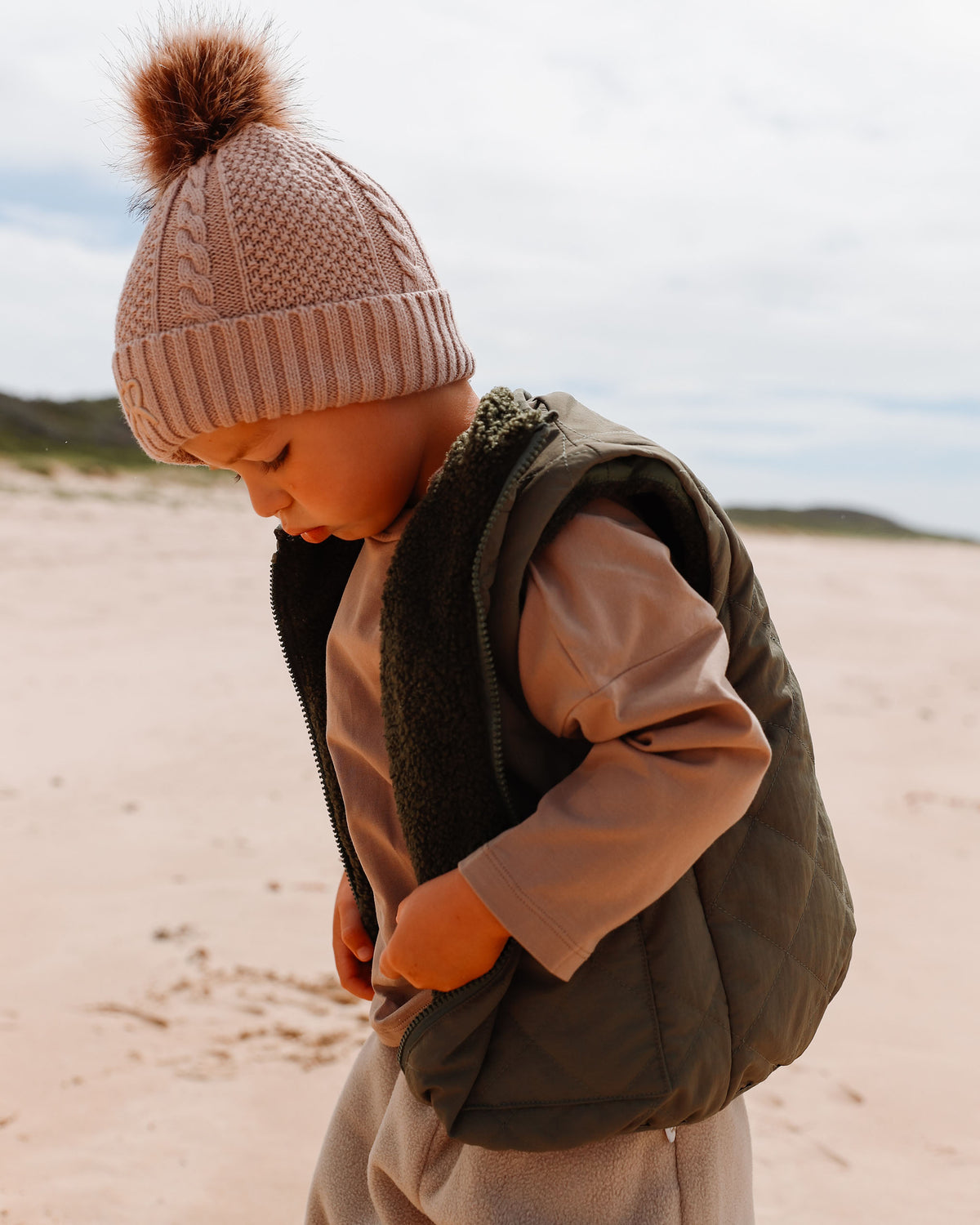 4-in-1 Reversible Teddy Coat - Kale Crunch
