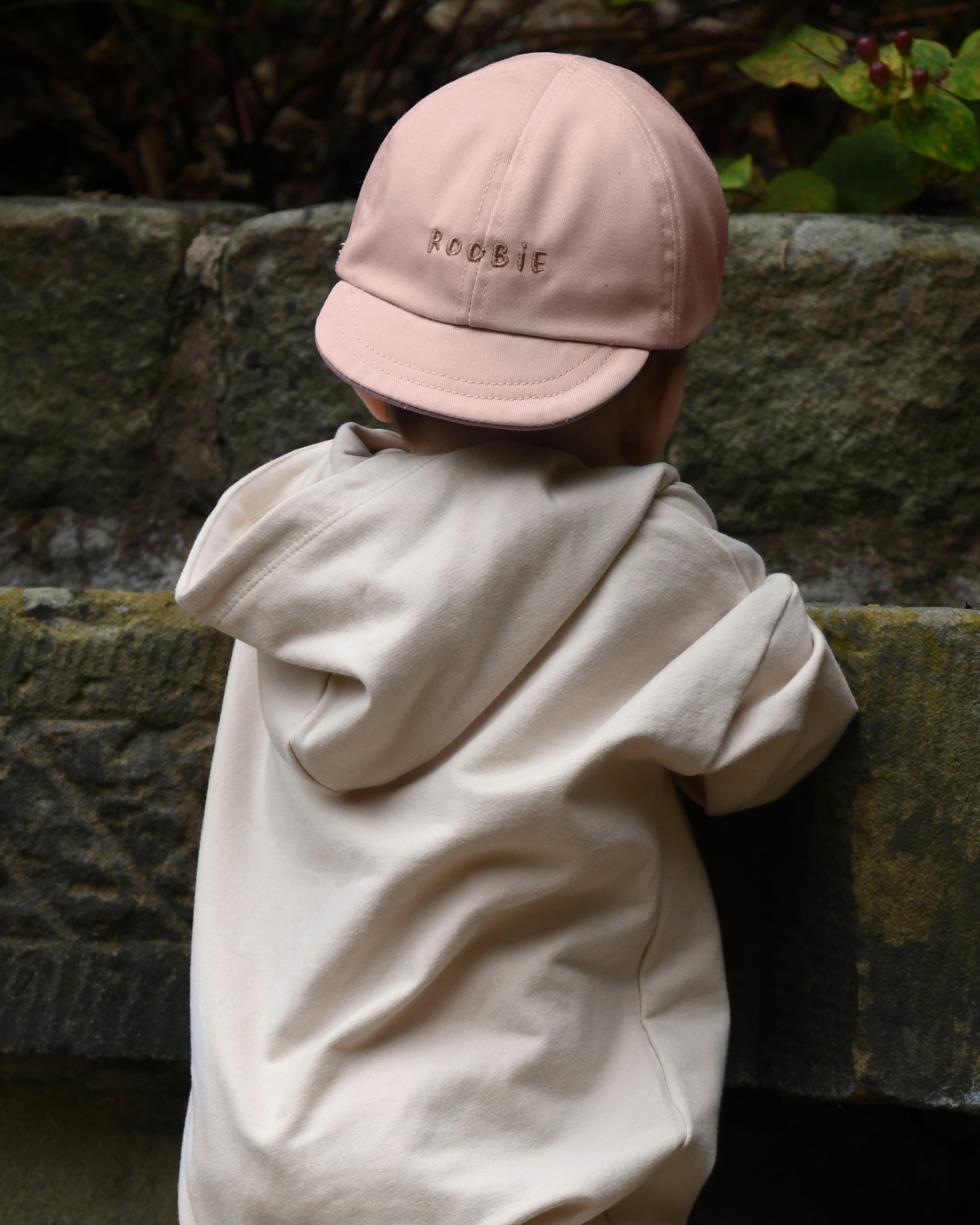 ROOBiE reversible toddler cap in RASPBERRY WHiP – pink 2-in-1 toddler baseball cap, capsule wardrobe accessory