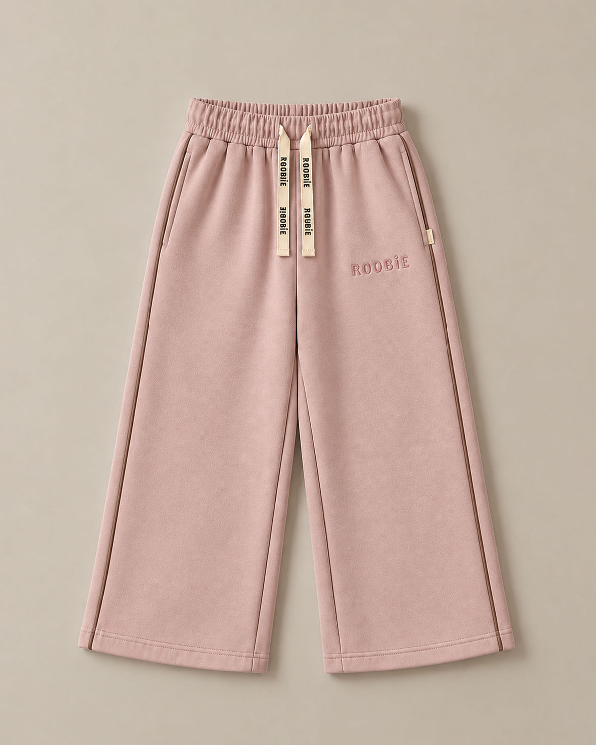 The Grown Up's Wide Leg Joggers - Raspberry Whip + Choccy Biccy