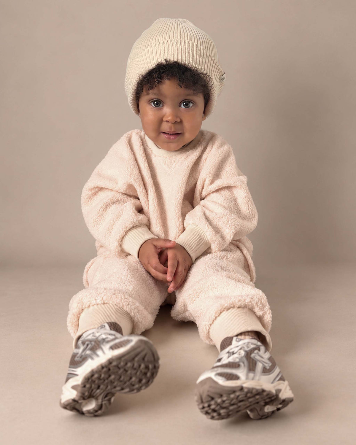Teddy Jumper - Macadamia Milk